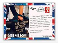 EndtoEnd challenge 500 mile postcard